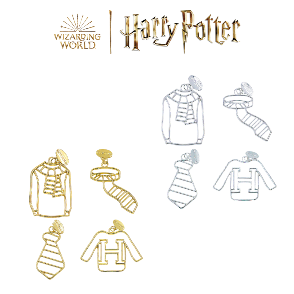 Harry Potter Winter Theme Open Bezel Charms (4 pieces)